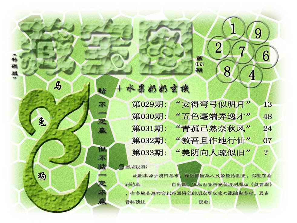 033期藏宝图(正版)[图]